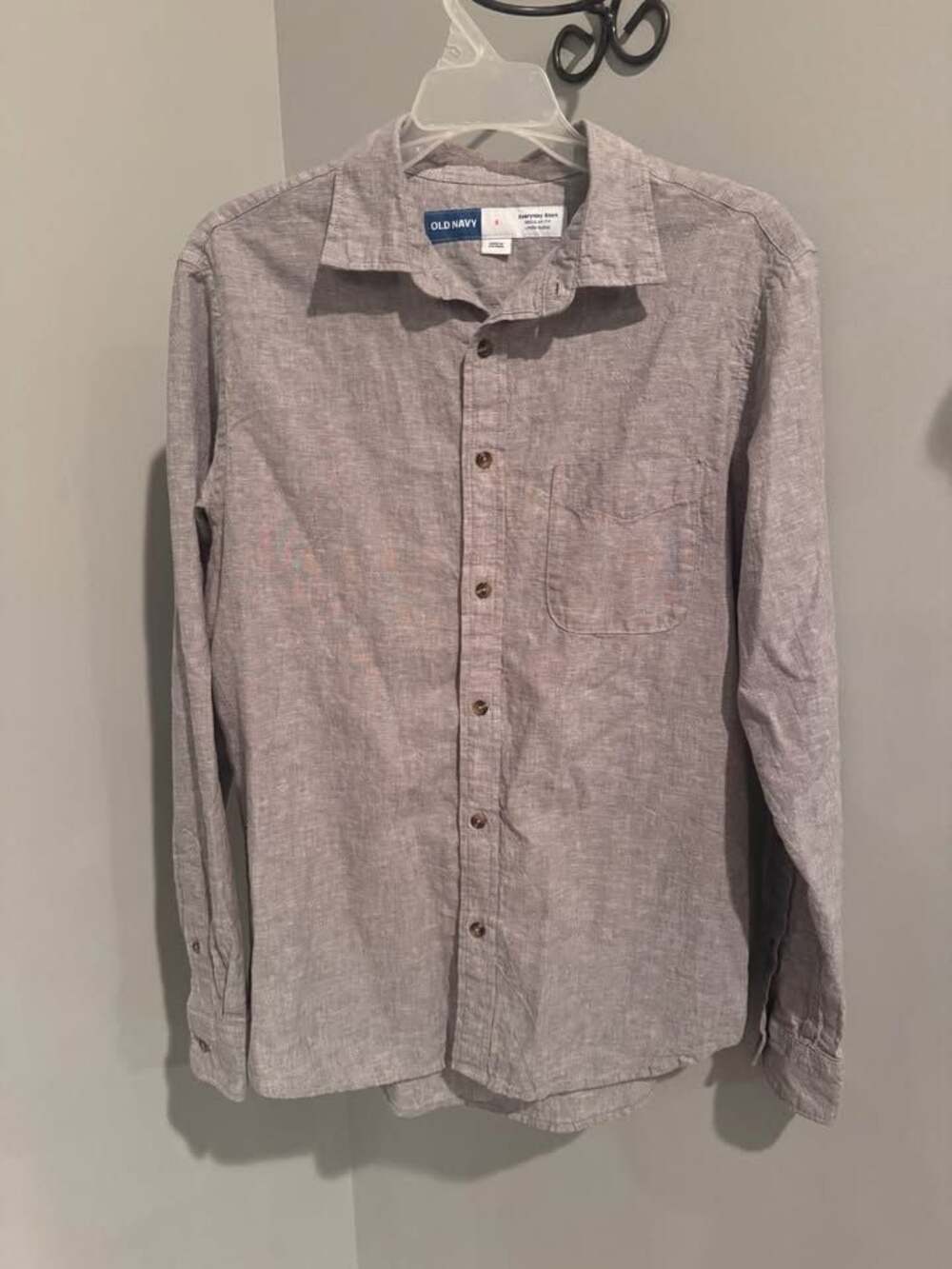Old Navy Everyday Shirt Linen Blend mens size Small